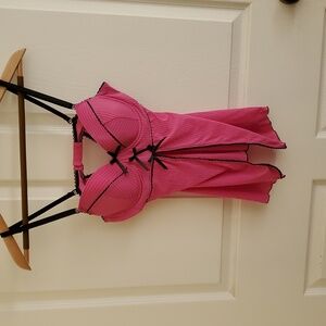 Pink Lace-Trimmed Camisole Native Intimates 34C/M